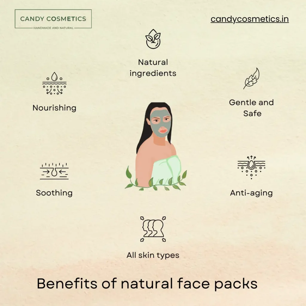 benefits of using natural face pack for glowing skin at home